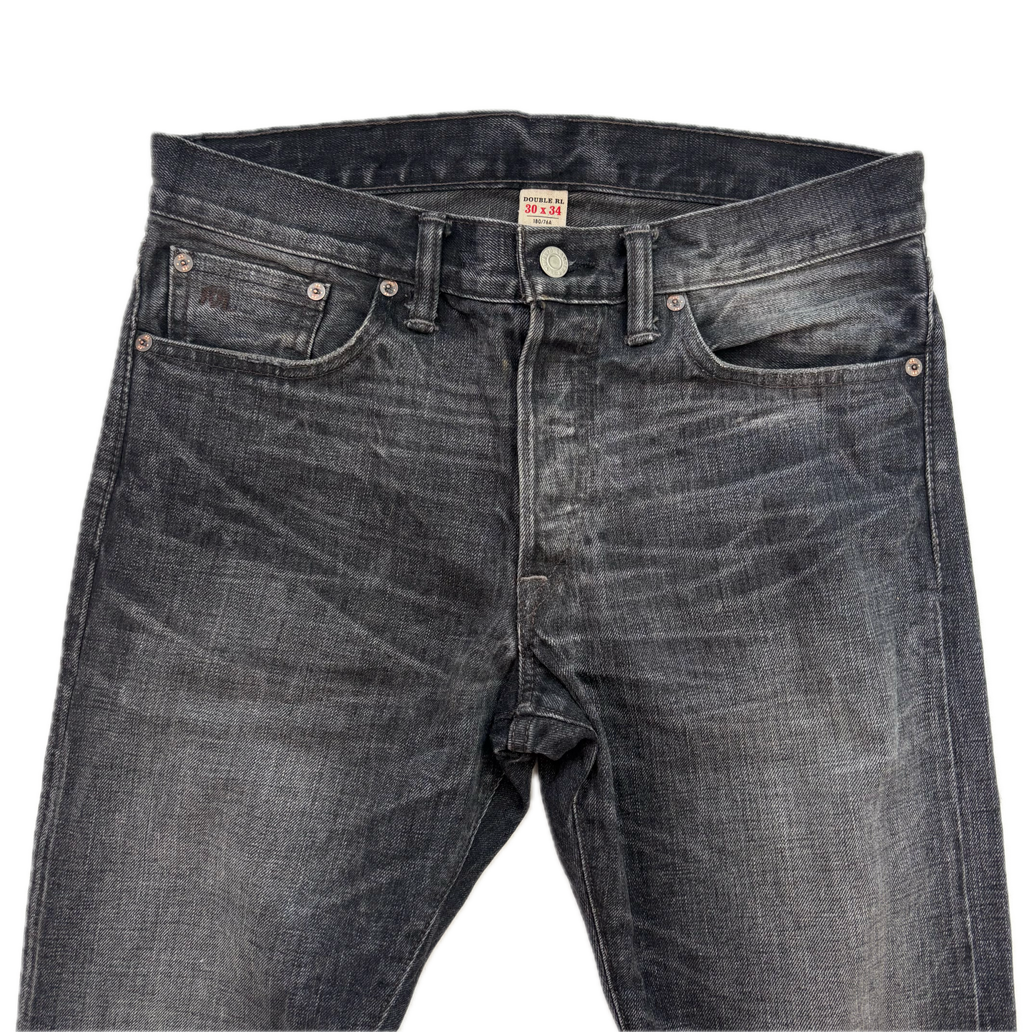 RRL Ralph Lauren Grey Jeans Slim Narrow Denim - 30x34