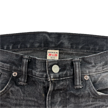 RRL Ralph Lauren Grey Jeans Slim Narrow Denim - 30x34