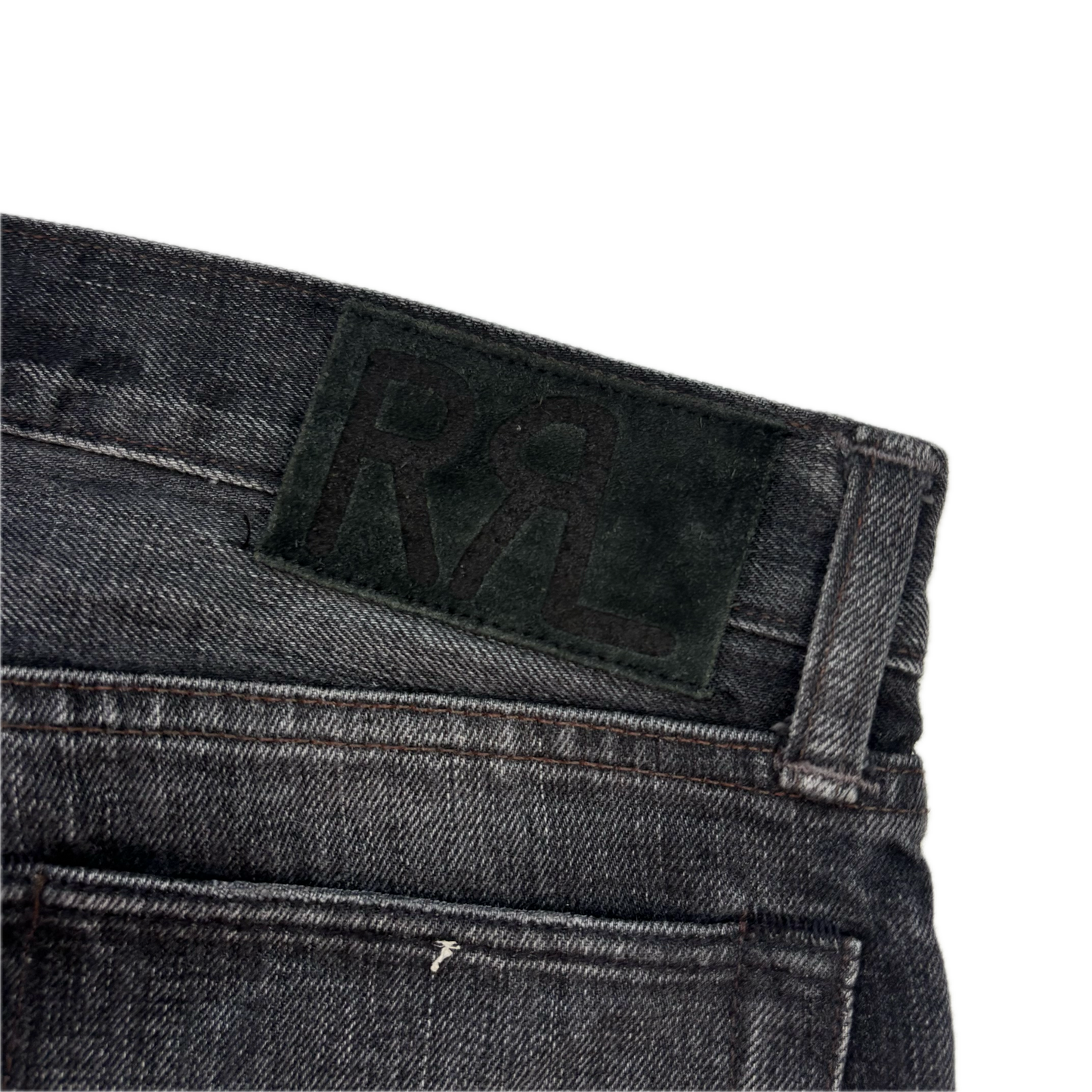 RRL Ralph Lauren Grey Jeans Slim Narrow Denim - 30x34