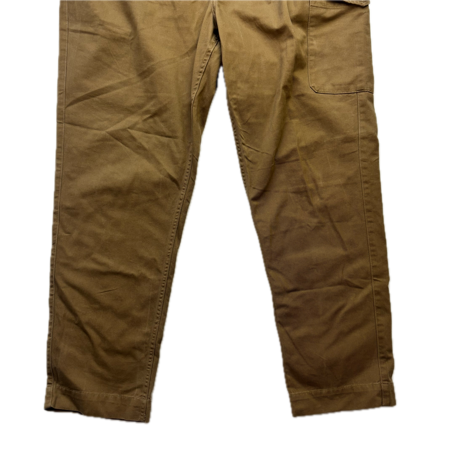 Polo Ralph Lauren Tan Officer Ghurka Military Trouser Chino Pants Relaxed Fit - 36x32