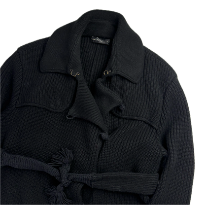 Ralph Lauren Black Label Long Belted Cardigan Wool Cashmere Black - M