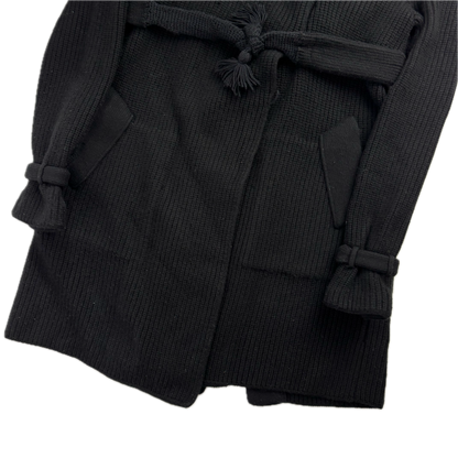 Ralph Lauren Black Label Long Belted Cardigan Wool Cashmere Black - M
