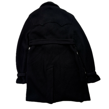 Ralph Lauren Black Label Long Belted Cardigan Wool Cashmere Black - M