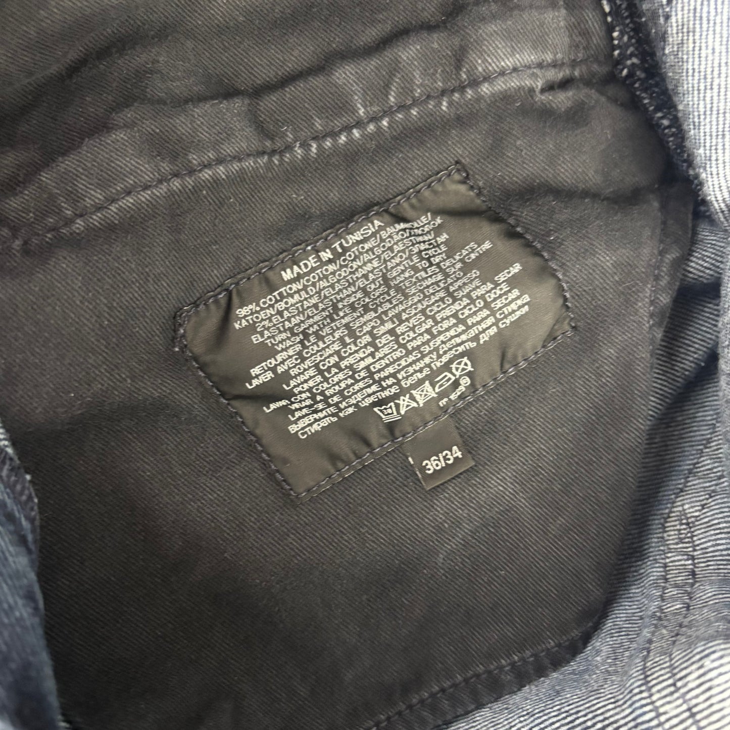 Ralph Lauren Black Label Jeans Biker Motorcycle Denim - 36x34