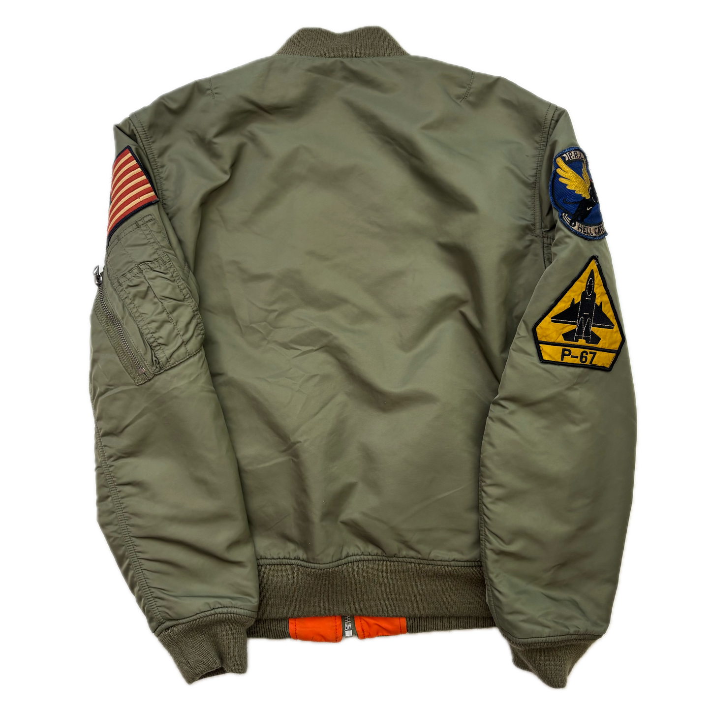 Polo Ralph Lauren Military Reversible Patches MA-1 Bomber Jacket - S