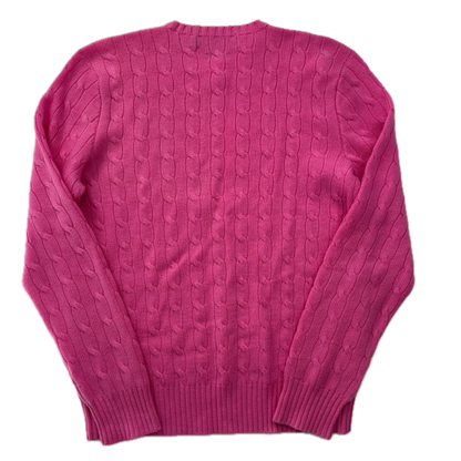 Polo Ralph Lauren Pink Cableknit Jumper (Cashmere) - M