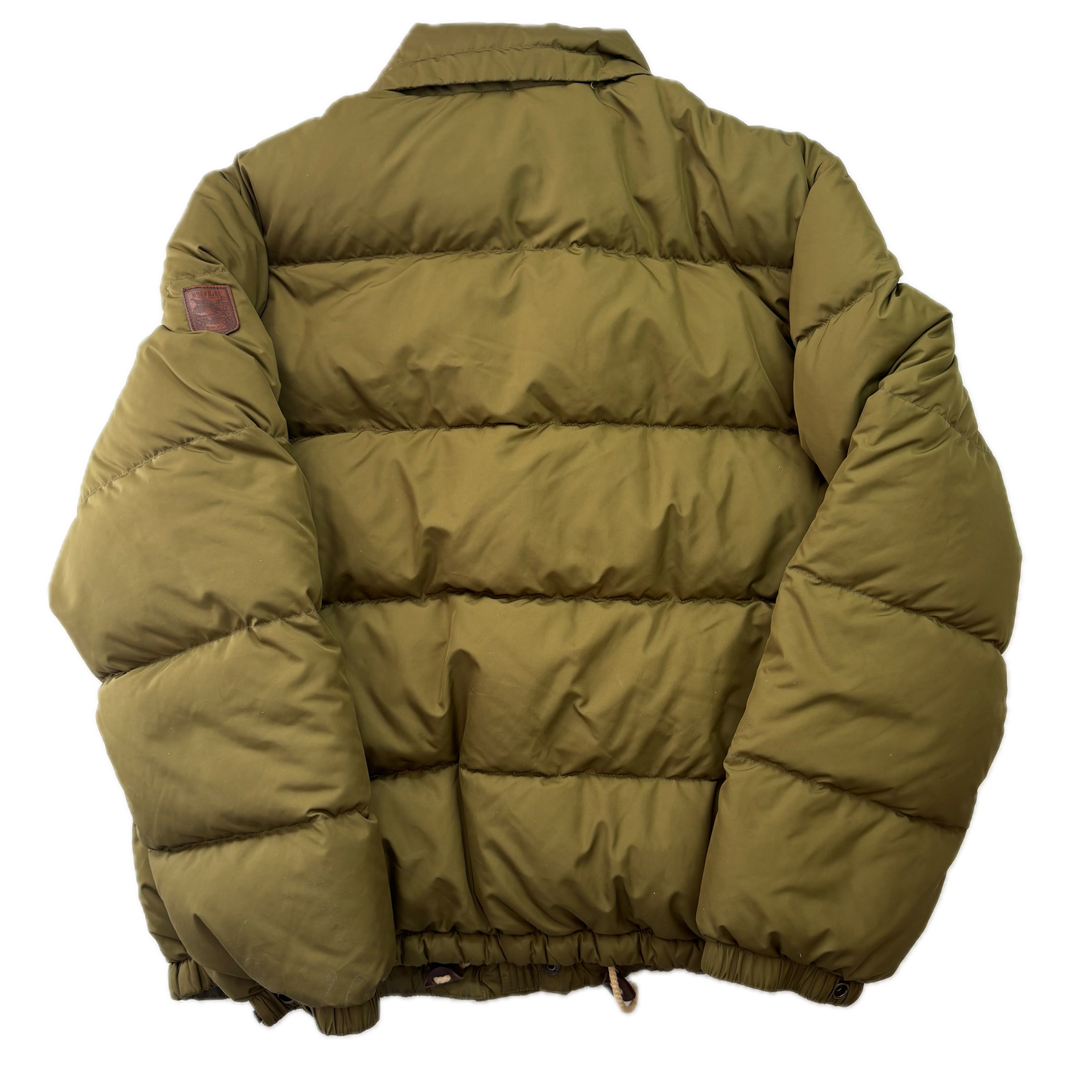 Polo Ralph Lauren Green Sportsman Patch Puffer Jacket Down Coat - L