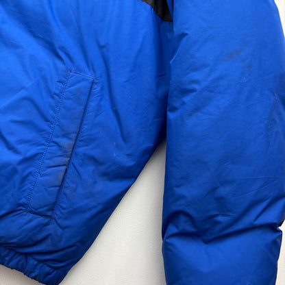 Polo Ralph Lauren Retro Blue Cookie Patch Puffer Jacket Down Coat - M