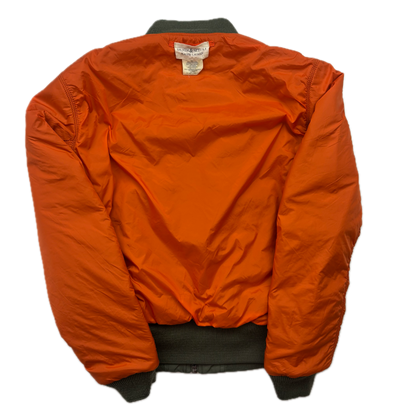 Denim & Supply Green Orange Reversible Military Bomber Jacket - S