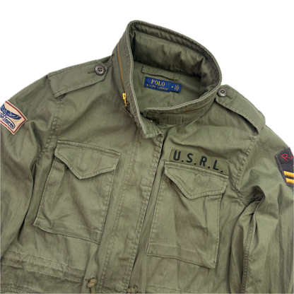 Polo Ralph Lauren Green Army Military Field Jacket RLPC Patch  - M