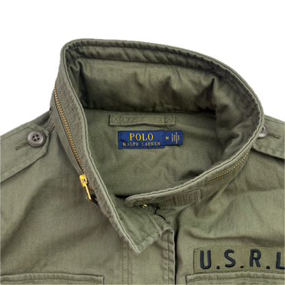 Polo Ralph Lauren Green Army Military Field Jacket RLPC Patch  - M