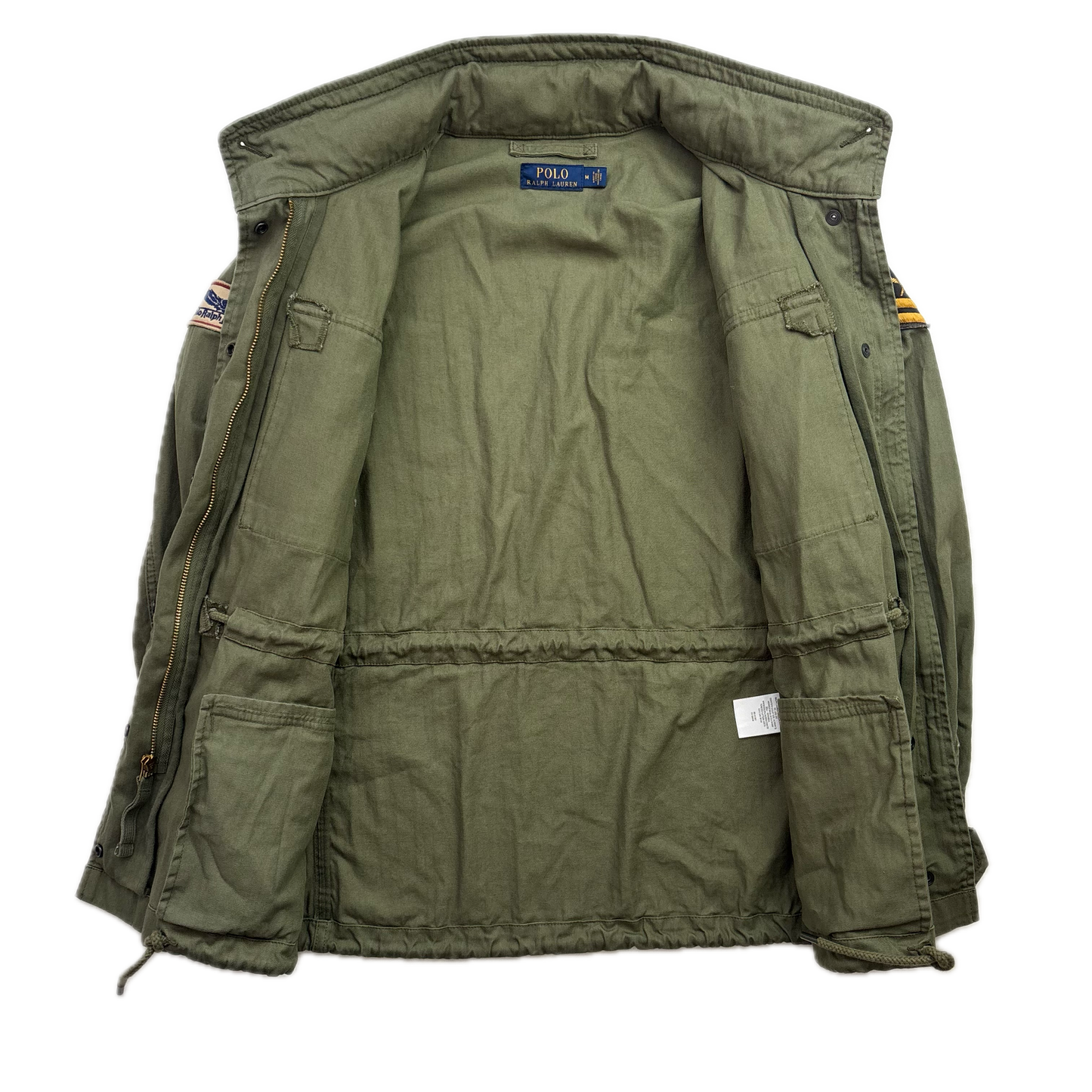 Polo Ralph Lauren Green Army Military Field Jacket RLPC Patch  - M