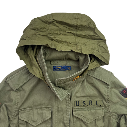 Polo Ralph Lauren Green Army Military Field Jacket RLPC Patch  - M