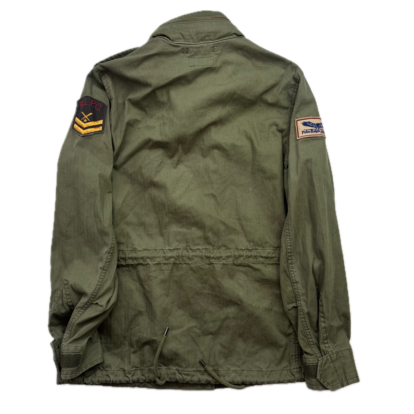 Polo Ralph Lauren Green Army Military Field Jacket RLPC Patch  - M