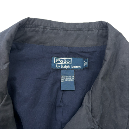 Polo Ralph Lauren Navy Double Breasted Rain Mac Coat Trench - XL