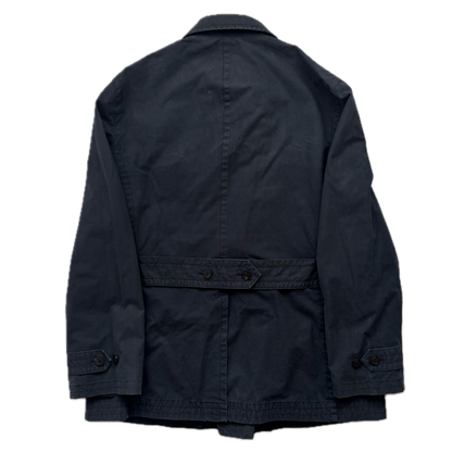 Polo Ralph Lauren Navy Double Breasted Rain Mac Coat Trench - XL