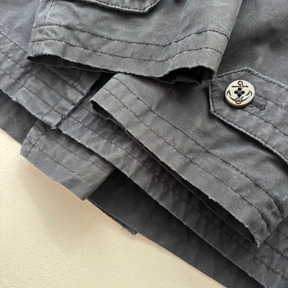 Polo Ralph Lauren Navy Double Breasted Rain Mac Coat Trench - XL