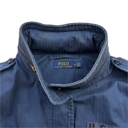 Polo Ralph Lauren Navy Blue Military Army Parka Jacket  - M