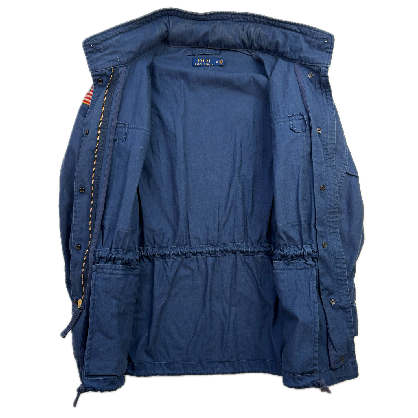 Polo Ralph Lauren Navy Blue Military Army Parka Jacket  - M
