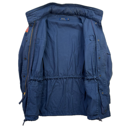 Polo Ralph Lauren Navy Blue Military Army Parka Jacket  - M
