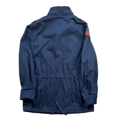 Polo Ralph Lauren Navy Blue Military Army Parka Jacket  - M