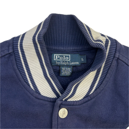 Polo Ralph Lauren Navy Varsity Rowing Track Jacket - L