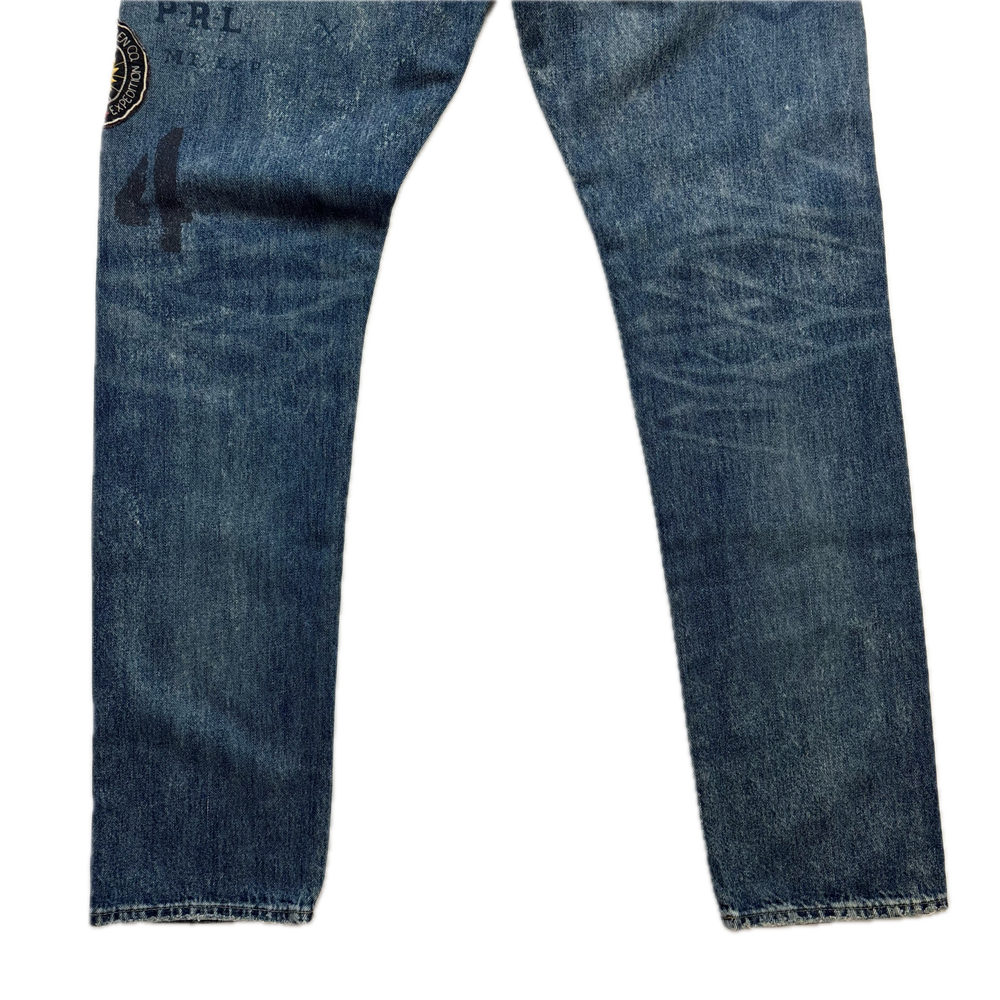 Polo Ralph Lauren Sullivan Slim Jeans Mountain Expedition Patch Distressed - 31x32