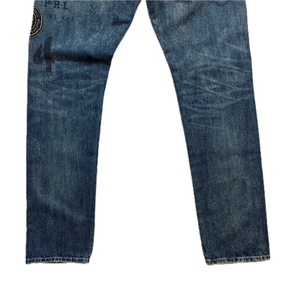 Polo Ralph Lauren Sullivan Slim Jeans Mountain Expedition Patch Distressed - 31x32