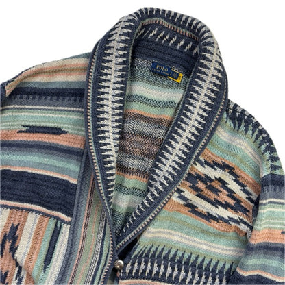 Polo Ralph Lauren Aztec Patchwork Cardigan Southwestern - L