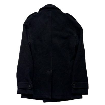 Polo Ralph Lauren Black Double Breasted Pea Coat (Wool) - S