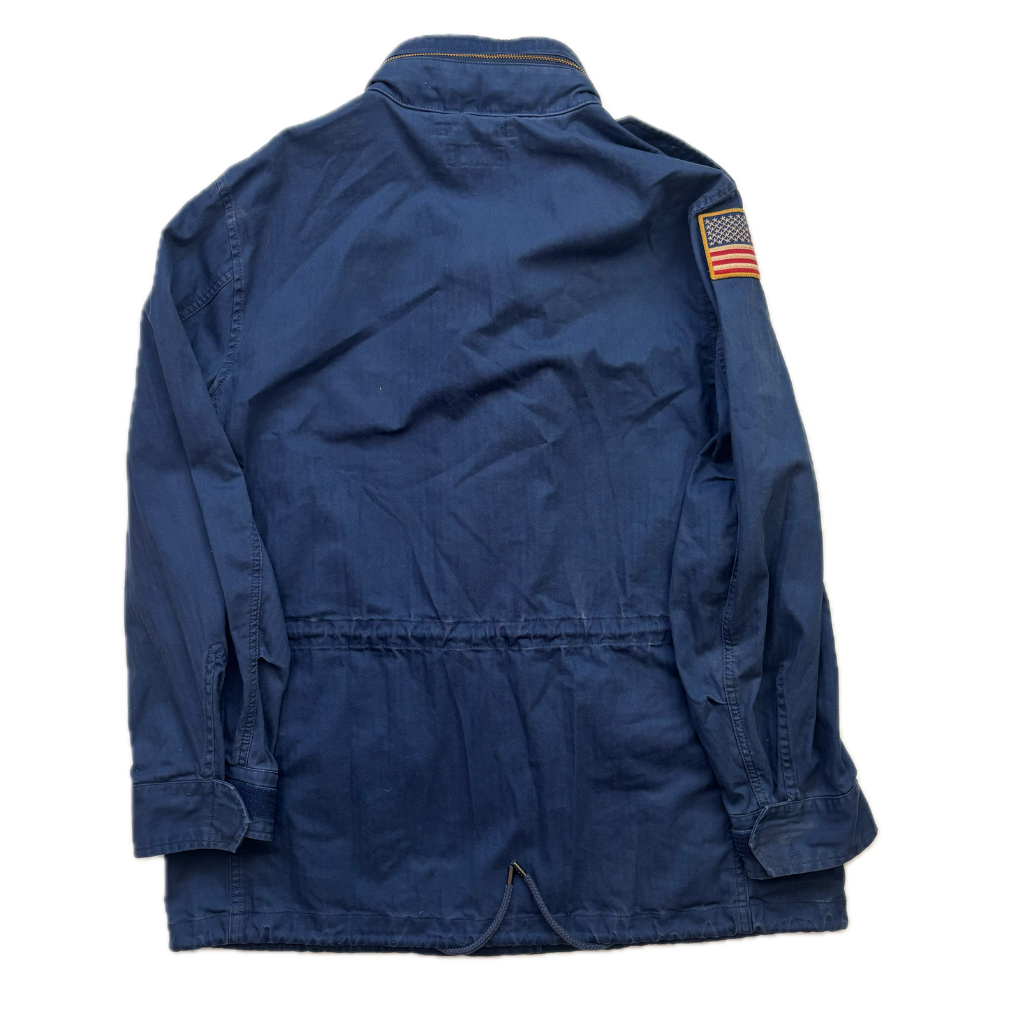 Polo Ralph Lauren Navy Blue Military Army Parka Jacket  - L