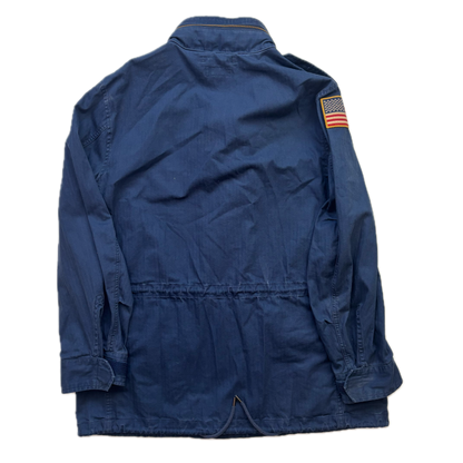 Polo Ralph Lauren Navy Blue Military Army Parka Jacket  - L