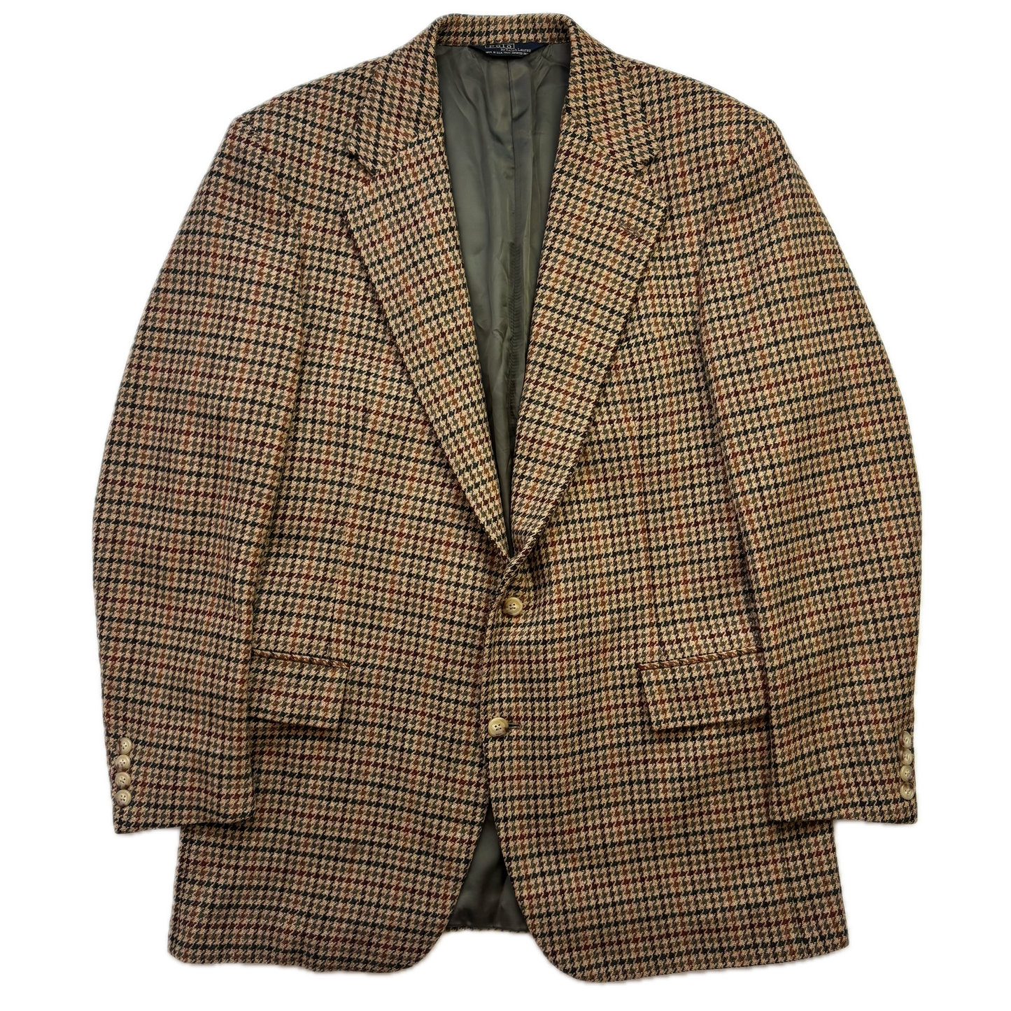 Polo Ralph Lauren Houndstooth Tweed Blazer Sports Coat (Wool) - 43L