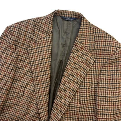 Polo Ralph Lauren Houndstooth Tweed Blazer Sports Coat (Wool) - 43L