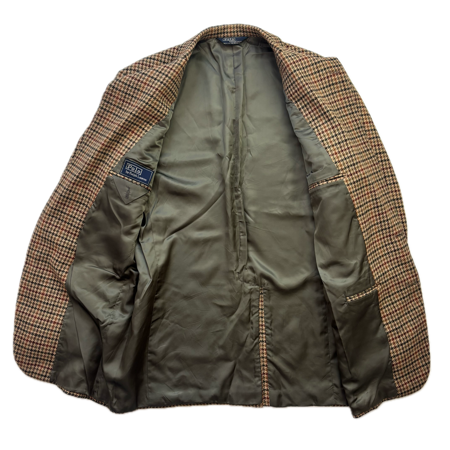 Polo Ralph Lauren Houndstooth Tweed Blazer Sports Coat (Wool) - 43L