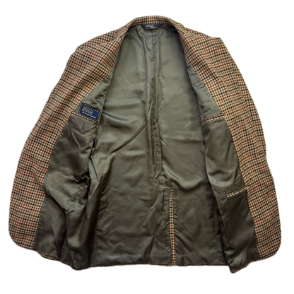 Polo Ralph Lauren Houndstooth Tweed Blazer Sports Coat (Wool) - 43L