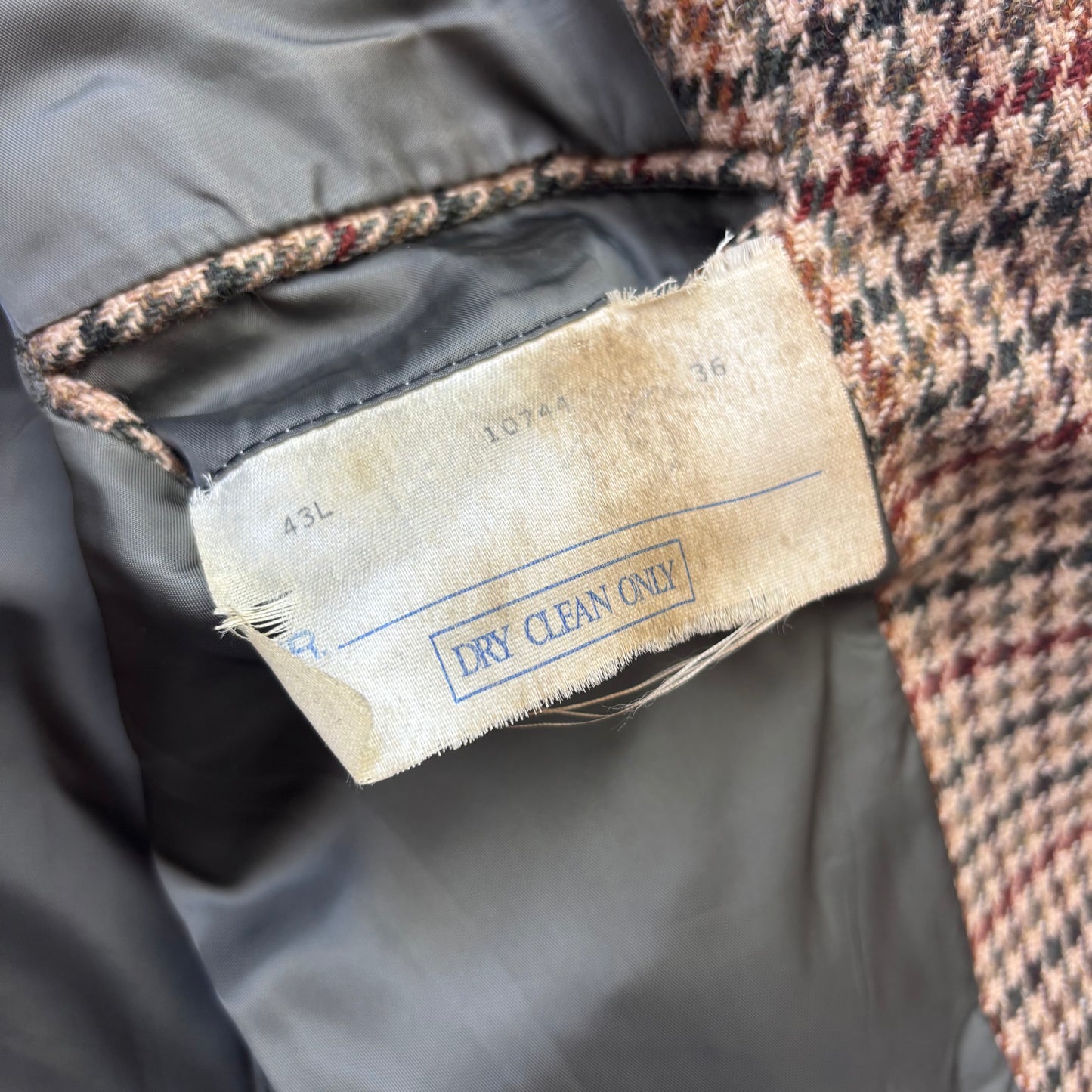 Polo Ralph Lauren Houndstooth Tweed Blazer Sports Coat (Wool) - 43L