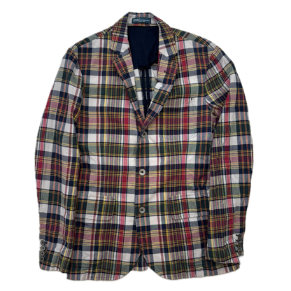 Polo Ralph Lauren Madras Plaid Blazer Sports Jacket (Cotton) -38R