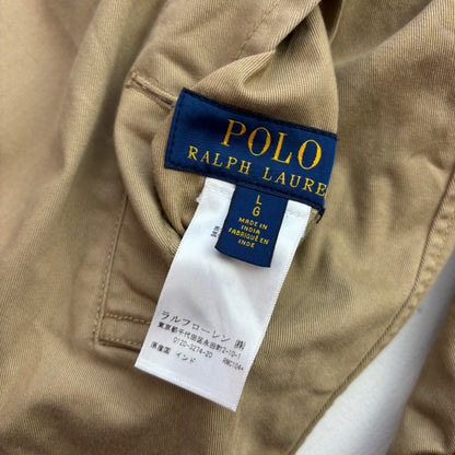 Polo Ralph Lauren Reversible Balmacaan Belted Trench Coat Beige Plaid -  L