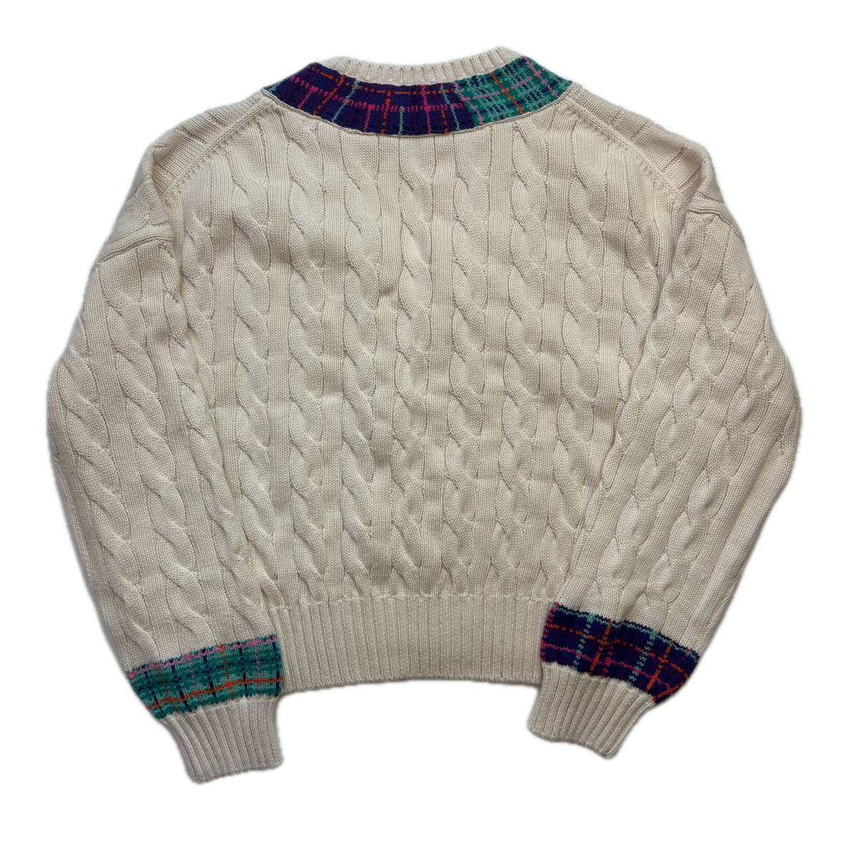 Polo Sport Tartan Cricket Jumper Tennis Cableknit (Cotton) - XXL