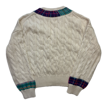 Polo Sport Tartan Cricket Jumper Tennis Cableknit (Cotton) - XXL
