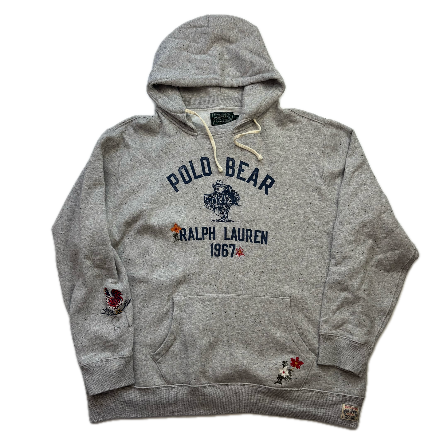 Polo Country Grey Bear Hoodie - XXL