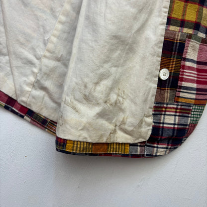 Polo Ralph Lauren Patchwork Madras Plaid Blazer Sports Jacket (Cotton) - L