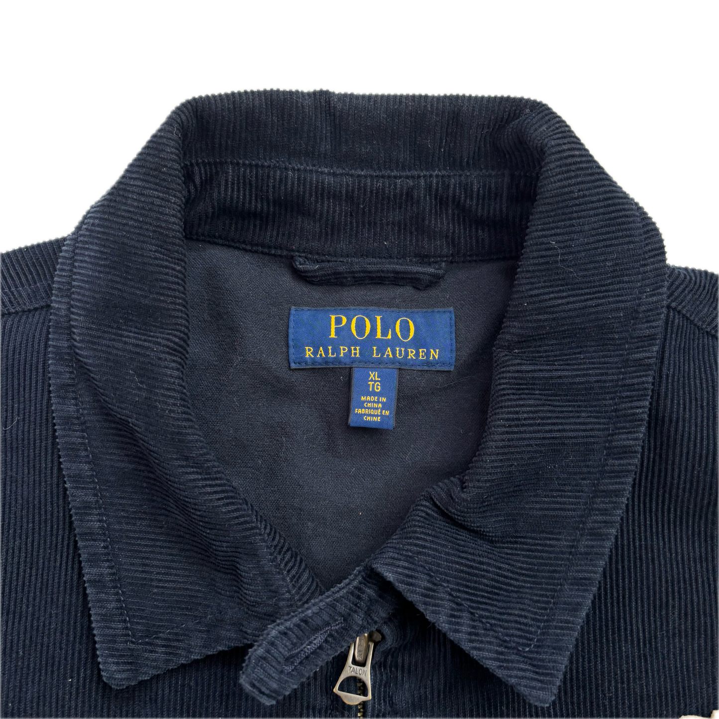 Navy Corduroy Varsity Bronx Lions Letterman Jacket - XL