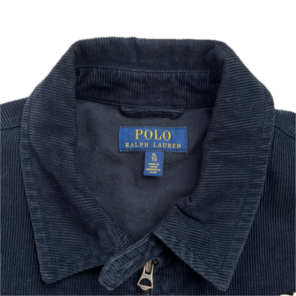 Navy Corduroy Varsity Bronx Lions Letterman Jacket - XL