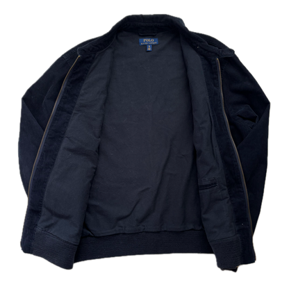 Navy Corduroy Varsity Bronx Lions Letterman Jacket - XL