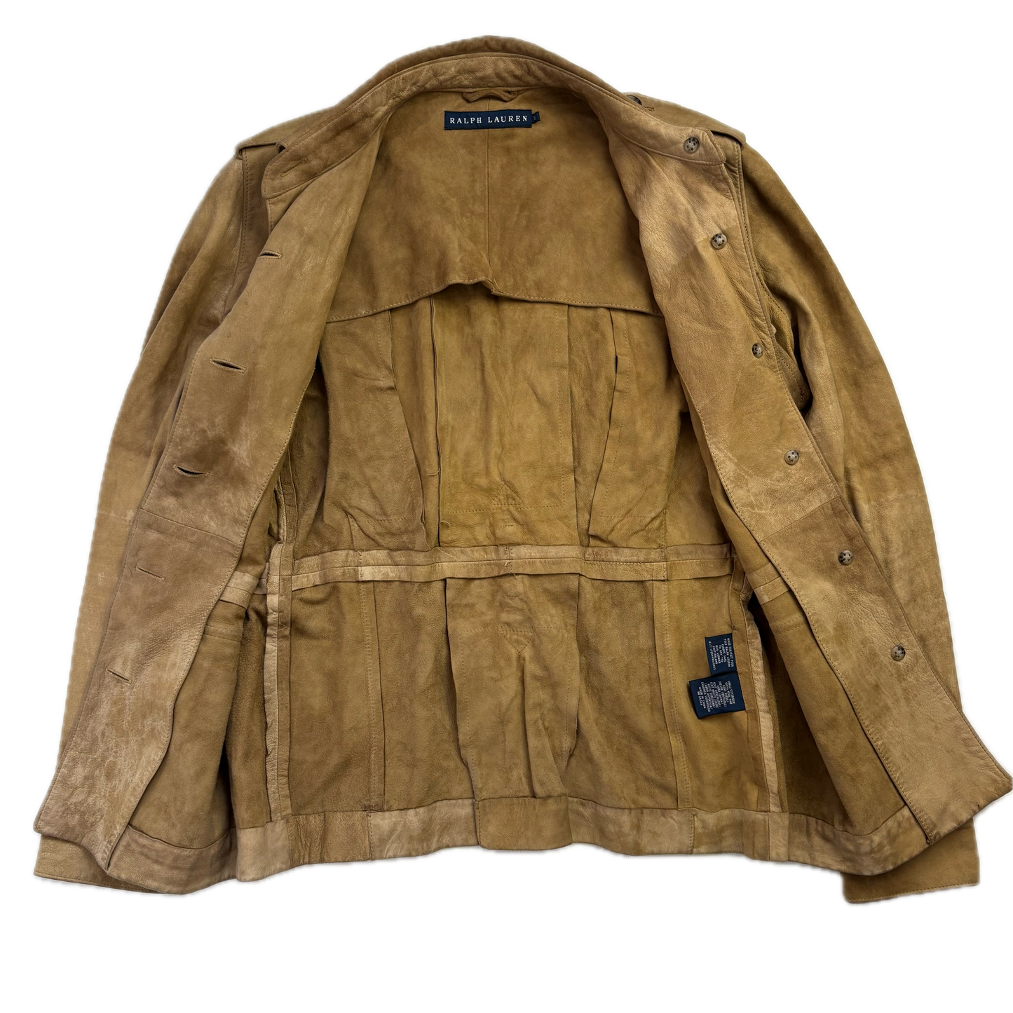 Ralph Lauren Suede Safari Jacket Belted - S