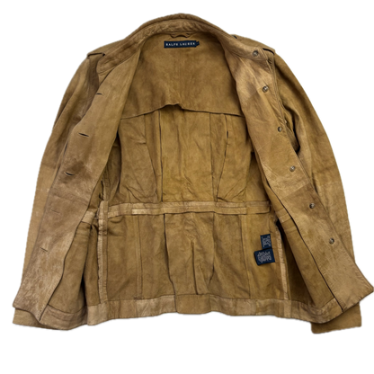Ralph Lauren Suede Safari Jacket Belted - S