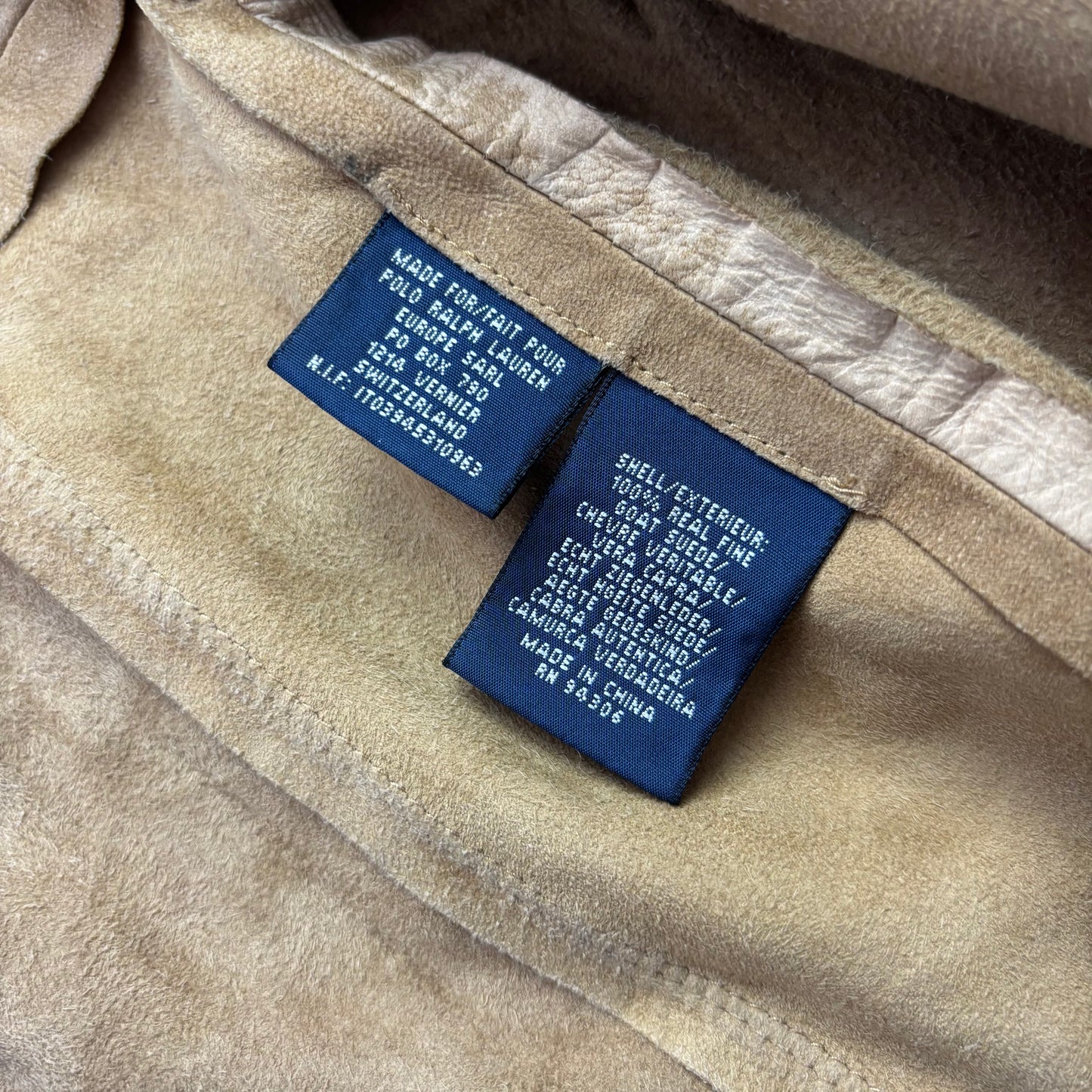 Ralph Lauren Suede Safari Jacket Belted - S