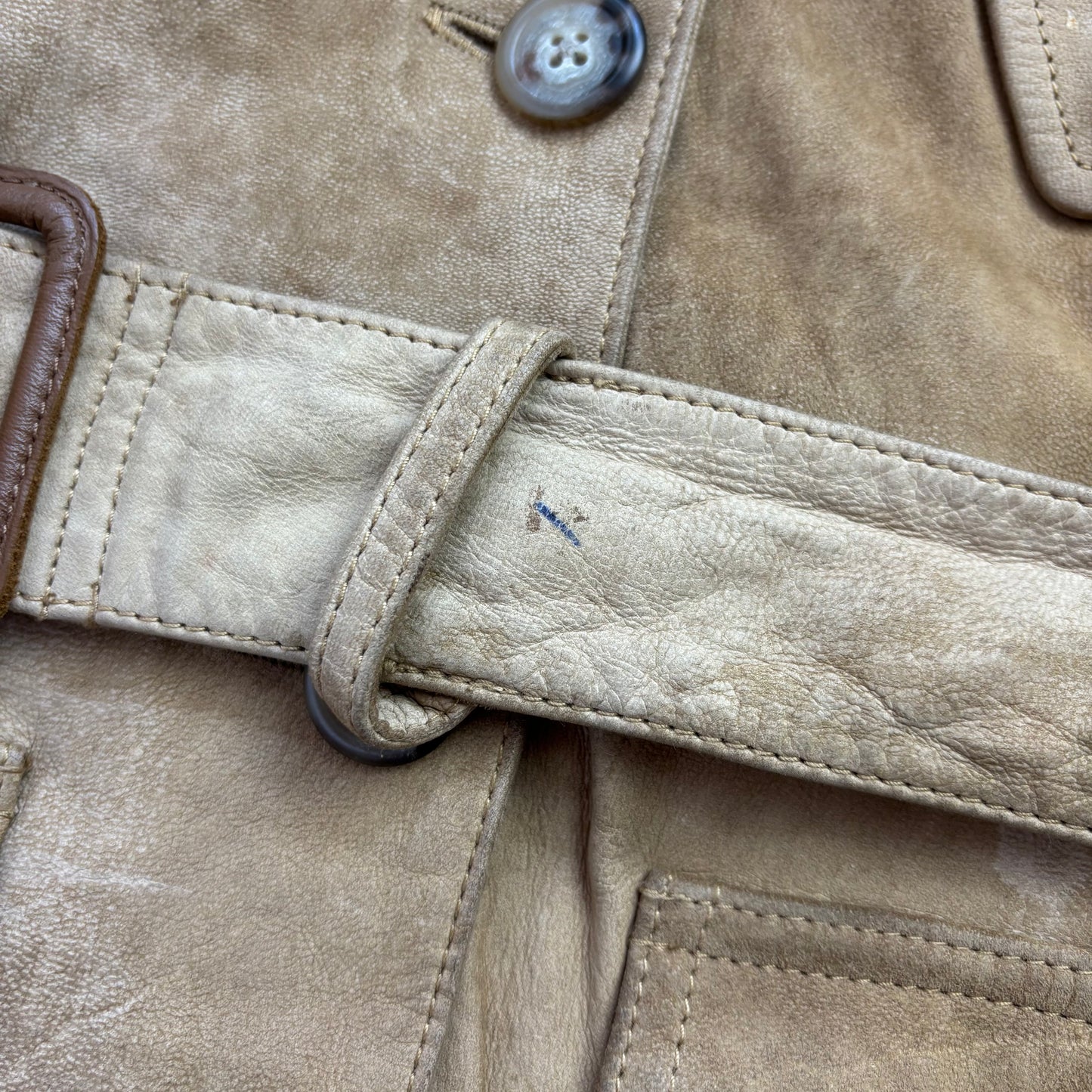Ralph Lauren Suede Safari Jacket Belted - S